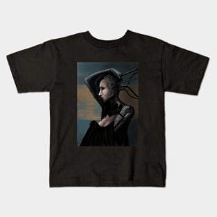 cyberpunk girl Kids T-Shirt